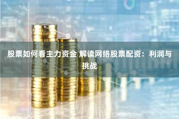 股票如何看主力资金 解读网络股票配资:利润与挑战