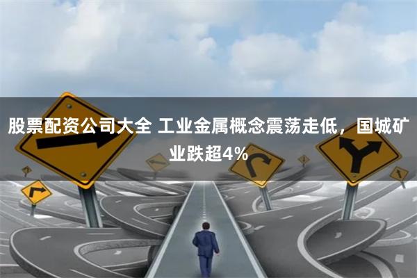 股票配资公司大全 工业金属概念震荡走低,国城矿业跌超4%