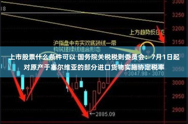 上市股票什么条件可以 国务院关税税则委员会:7月1日起对原产于塞尔维亚的部分进口货物实施协定税率